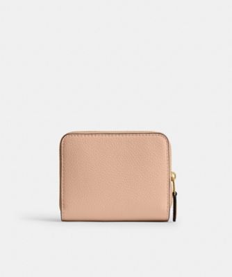 極美品　コーチ　長財布 カラーブロック　ソフトウォレット　ブルー　ベージュ 春夏 極美品 コーチ 長財布 カラーブロック ソフトウォレット ブルー